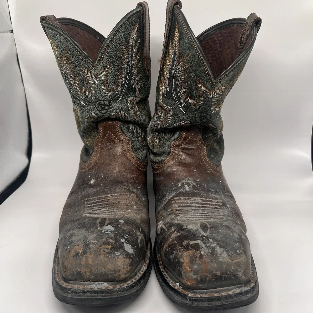 Ariat | Shoes | Ariat Boots Mens 95 D Sierra Wide Square Toe Work ...